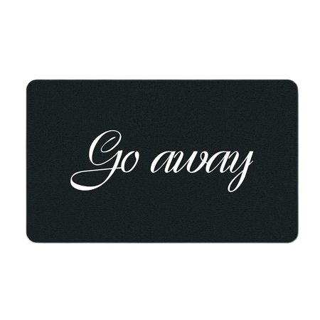 

Go Away Funny Doormat Outdoor Indoor Porch Patio Party Carpet Home r Floor Door Mat Rug Rubber Non Slip Waterproof