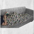 thumbnail image 5 of Leaves Soft Flannel Fleece Throw Blanket, Colorful Abstract Style Leaf Designs Repetitive Pattern on Plain Backdrop, Cozy Plush for Indoor and Outdoor Use, 50" x 60", Multicolor, by Ambesonne, 5 of 5