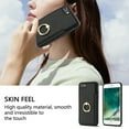 thumbnail image 3 of Allytech iPhone 7/8 Wallet Case, iPhone SE 2020/2022 Case with Ring Holder, PU Leather Kickstand Shockproof Anti-Scratch Cash Pocket Wallet Case Cover for Apple iPhone 7/8 SE 3rn 2nd Gen - Black, 3 of 8