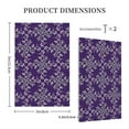 thumbnail image 3 of DouZhe 1-Gang Blank Wallplate, Damask Style Blue Flower Decorative Wall Plates, 3 of 7