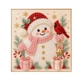 thumbnail image 2 of Christmas DIY Pearl Painting Set, 7.87inch Pearl Diamond Art Diy Kits DIY Pearl Painting Kit,Ideal As A Handmade Holiday Gifts - (snowman), 2 of 5