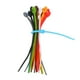 thumbnail image 3 of 18 bridas de silicona de alta elasticidad, autoblocantes, reutilizables, para gestión de cables, organizadores de escritorio, 3 of 7