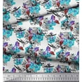thumbnail image 3 of Soimoi Poly Georgette Fabric Berries,Floral & Bird Print Sewing Fabric Yard 52 Inch Wide, 3 of 3