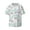 Rabbit Back View, variant on Rabbit Back View Print Men's Wrinkle Free Untucked Cuban Shirt Business Casual Button Down Shirts Short Sleeve Shirt
