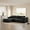 Dark Gray, variant on MAYEERTY 104" Cloud Sectional Sofa, Compressed Corduroy Modular Boneless Couch, No Assembly Required for Home Lounge,Black