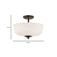 thumbnail image 3 of Designers Fountain 15006-SF-34 Darcy Semi-Mount, Bronze Huilé, 3 of 4
