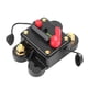 thumbnail image 4 of Disyuntor de CC de 12V-24V para coche, barco marino, bicicleta, inversor de fusible de Audio estéreo con reinicio Manual con cubierta impermeable, 100A, 4 of 11