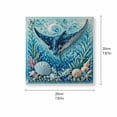thumbnail image 3 of Creative Pearl Painting DIY Kit Ocean Theme, Marine Life Diamond Art Craft Set with Crystal Beads, DIY Wall Hanging Decor, Fun Handmade Hobby Activity,A, 3 of 9