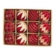 thumbnail image 1 of Adornos navideños con bolas flocadas, colgantes, reutilizables, portátiles, creativos, 12 piezas rojas de 8 cm, 1 of 9