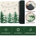 thumbnail image 4 of Winter Forest Kitchen Rug Set of 2, Christmas Winter Pine Tree Non Slip Kitchen Mats for Floor Winter Farmhouse Home Decor Kitchen Floor Rugs for Hallway Laundry Room, 17"x30"+17"x47", 4 of 6