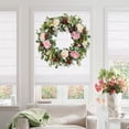 thumbnail image 4 of Corona WANNA-CUL de 61 cm con estampado floral rosa y eucalipto, 4 of 6