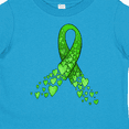 thumbnail image 4 of Inktastic Mental Health Awareness Ribbon with Green Hearts Boys or Girls Toddler T-Shirt, 4 of 5