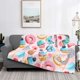 thumbnail image 2 of Fotbe Cupcakes and Donuts Manta de Franela con Estampado, Manta Ultrasuave para Cama, Sofá, Auto, Hipoalergénica y Antibolitas-80"x60", 2 of 6
