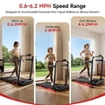 thumbnail image 3 of Folding Treadmill with 15% Incline for Home, Walking Pad with Adjustable Handlebars, 300 lb Capacity, Shock Absorbing Running Belt, No Assembly Required, 3 of 6