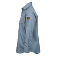 thumbnail image 6 of Flame Resistant Welding FR Shirt - 100% C - Light Weight - 7 oz (4X-Large, Light Blue), 6 of 6