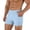 Light Blue, variant on OIOLOYJM Men's Swim Trunks Quick Dry Stretch High Waisted Running Compression Shorts with Pocket Casual Gym Athletic Workout Yoga Underwear Light Blue XL