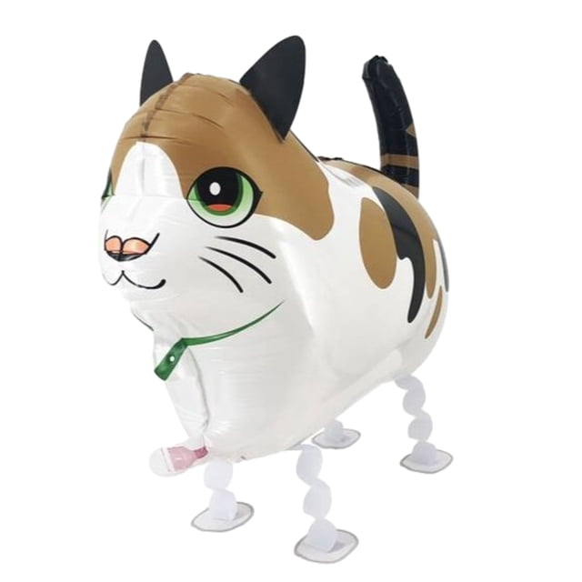 ziyahi Ballon en Aluminium Chat Marcheur