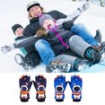 thumbnail image 2 of Guantes De Nieve Para Niños, Guantes De Nieve Forrados Con Forro Polar Para Invierno, Guantes De Esquí A Prueba De Viento Con Pantalla Táctil Para Niñas Y Niños, Guantes De Nieve Para Niños Serendint AP006639-05, 2 of 6