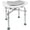 White, variant on KMINA - Heavy Duty Shower Stool (330 lb) with Double Reinforced Crossbar and Cushion - Made in Europe