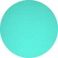 thumbnail image 1 of Ahgly Company Indoor Round Abstract Turquoise Blue Contemporary Area Rugs, 5' Round, 1 of 4