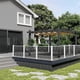 thumbnail image 4 of Qinaqin 10X10 Retractable Canopy Pergola con Madera Grain Aluminum Frame para Backyard de Profundidadck Porch & Patio, 4 of 8