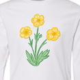 thumbnail image 4 of Inktastic Yellow Buttercup Flowers Long Sleeve Youth T-Shirt, 4 of 5