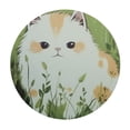 thumbnail image 4 of BCIIG Cute Cat Round Tablecloth Waterproof Resistant Fabric Mother's Day Outdoor Fitted 100% Polyester Fiber Stain-Resistant and Washable for Indoor and Outdoor Dining Events 46"-50, 4 of 8