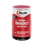 4PC Sterno Sterno 30642 100 Hour Emergency Liquid Wax Candle, 13.6 Oz