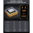 thumbnail image 4 of SZBOX S1 Alder Lake N97 Twin Lake N150 Mini PC Windows 11 DDR4 3200MHz 16GB 512GB WIFI6 BT5.2 USB3.0*2 Computadora para juegos, 4 of 4