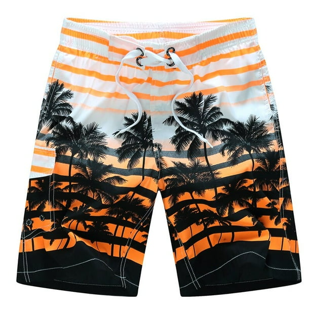 Pantalones cortos de Surf para hombre banador de playa Bermudas talla grande Fivean unisex Walmart en linea