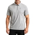 thumbnail image 5 of Luvrsol Big & Tall Mens Tshirt Solid Basic Turndown Collar Short Sleeve Light Cotton Simple Work Shirts M-5XL, 5 of 5