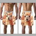 thumbnail image 3 of luoweisi Men's Beach Shorts Quick Dry Swim Trunks with Mesh Lining Alpaca L, 3 of 5