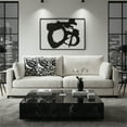 thumbnail image 2 of Michael Amini Uptown Downtown Zest 18" Box Throw Pillow Black and White Set of 2, 2 of 8