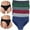 3 Pack: Assorted w/Stripes, variant on ToBeInStyle Men's Pack of 3 Assorted Cotton Bikini Briefs - Large
