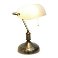 thumbnail image 3 of Simple Designs Executive Banker's Desk Lamp with Glass Shade, 3 of 4