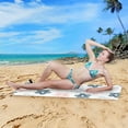 thumbnail image 6 of GZHJMY Cute Flower Beach Towel Quick Dry Absorbent Bath Towels Sandproof Lightweight Towel for Gym Yoga Sports Swimming - 31x71in Bath Towels, 6 of 7