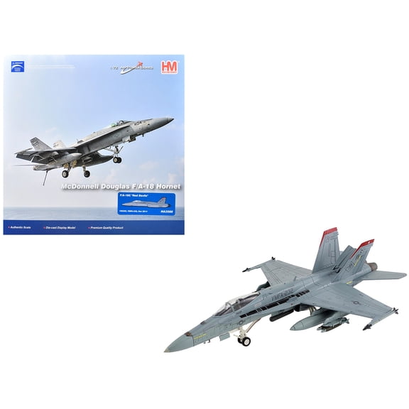 McDonnell Douglas F/A-18C Hornet Aircraft "VMFA-232, Red Devils" (2014) US Marine Corps 1/72 Diecast Model by Hobby Master