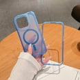 thumbnail image 6 of Dteck Magnetic Case for iPhone 14, Compatible with MagSafe, Military Grade Drop Protection Slim Translucent Matte Shockproof with Anti-Fingerprint Phone Case,Blue, 6 of 6