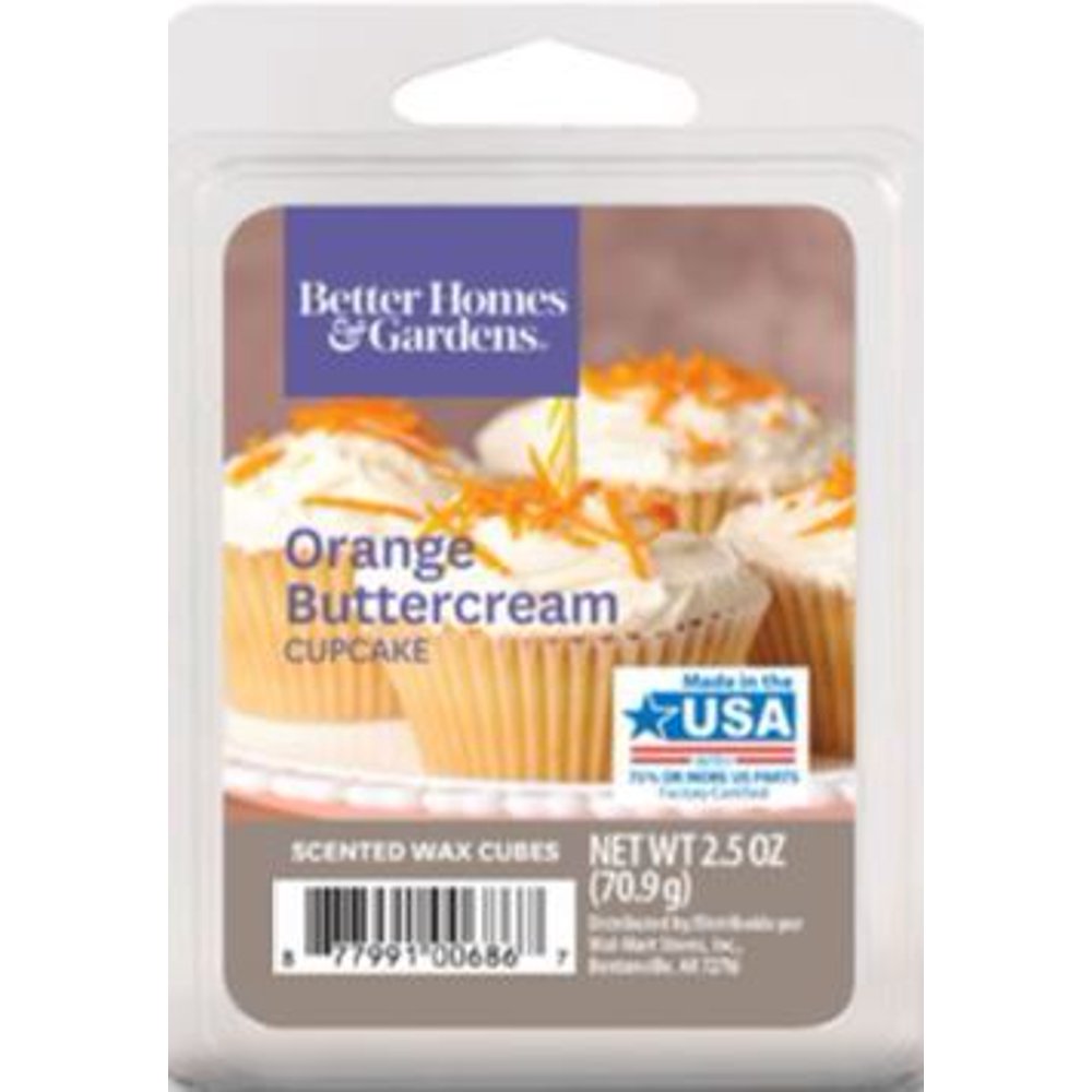 Orange Buttercream Cupcake Scented Wax Melts, Better Homes & Gardens
