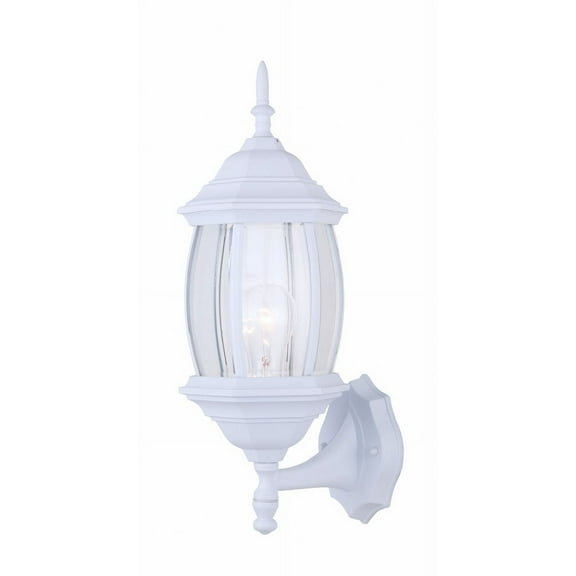 IOL73T11 Canarm Inc 1 Light Outdoor Wall Lantern (Set of 2)-17 Inches Tall and 8 Inches Wide-White Finish