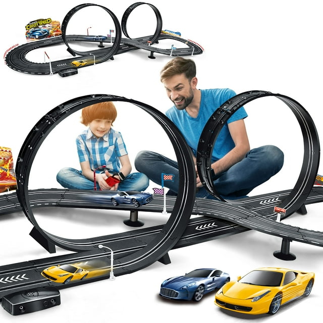 Juego de pista de carreras de coches con ranura eléctrica para niños, juguetes para niños de 6, 7, 8 a 12 años, los mejores regalos