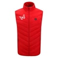 thumbnail image 3 of Odeerbi Lightweight Heated Vest with 4 Heating Zones for Men Women Winter Warm USB Rechargeable Heated Jacket Butterfly Print Plus Size Heating Windproof Coat Red without Power Bank, 3 of 8