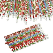 Naler 36 Pcs Christmas Pencils with Erasers, Xmas Party Favors for Goodie Bags School Prizes