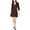 Black - slate, variant on French Connection Womens Verona Edith Wrap Dress, Black, 12