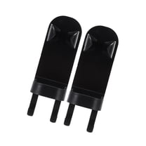 Vocoste 2 Pcs Wall-mounted Toothbrush Holder Wall Toothbrush Holder for Bathrooms 5.28"x1.73"x1.81" Black