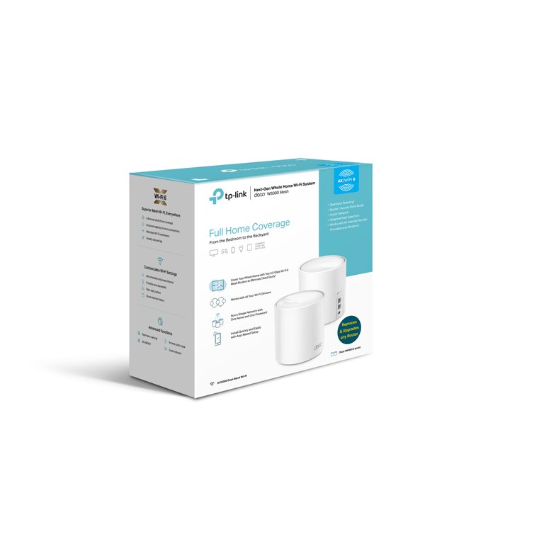 TP-Link Wi-Fi 6 AX3000 Mesh Router System | Deco W6000 (2-Pack