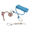 thumbnail image 4 of Spring Pole Dog Corde Jouets, Acier Inoxydable Robuste 360 Degrés de Rotation Construire Muscle Chien Arbre Remorqueur Jouet 32,8 Pieds Hauteur Réglable pour les Chiens, 4 of 8