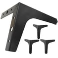 thumbnail image 5 of Qucyy 4pcs Triangle Furniture Legs Cube Couch Legs Coffee Table Dresser Replacement Legs, 5 of 5