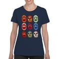 thumbnail image 2 of Officially Licensed Legends Of Lucha Libre Colorful Luchador Mask Collection Women's T-shirt, 2 of 3