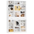 thumbnail image 7 of Homfa 75-Inch Bookshelf and Bookcase with 3 Drawers, Wooden Storage Book Shelf with Adjustable Shelves For Living Room, Home Office, White, 7 of 7